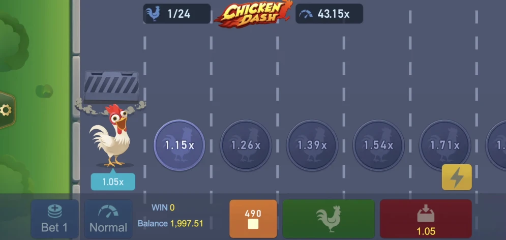Chicken Dash gameplay